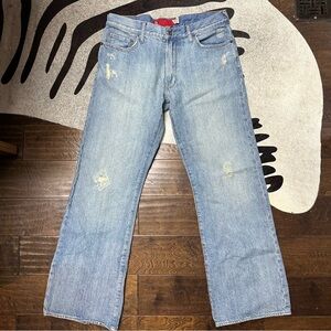Vintage Guess Bootcut Distressed Light Wash Jeans Size 33